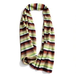 striped thin scarf